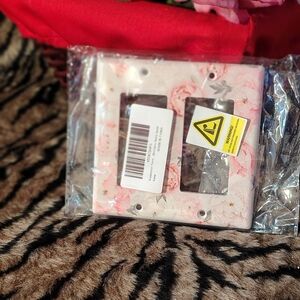 Floral Double Light Switch Cover